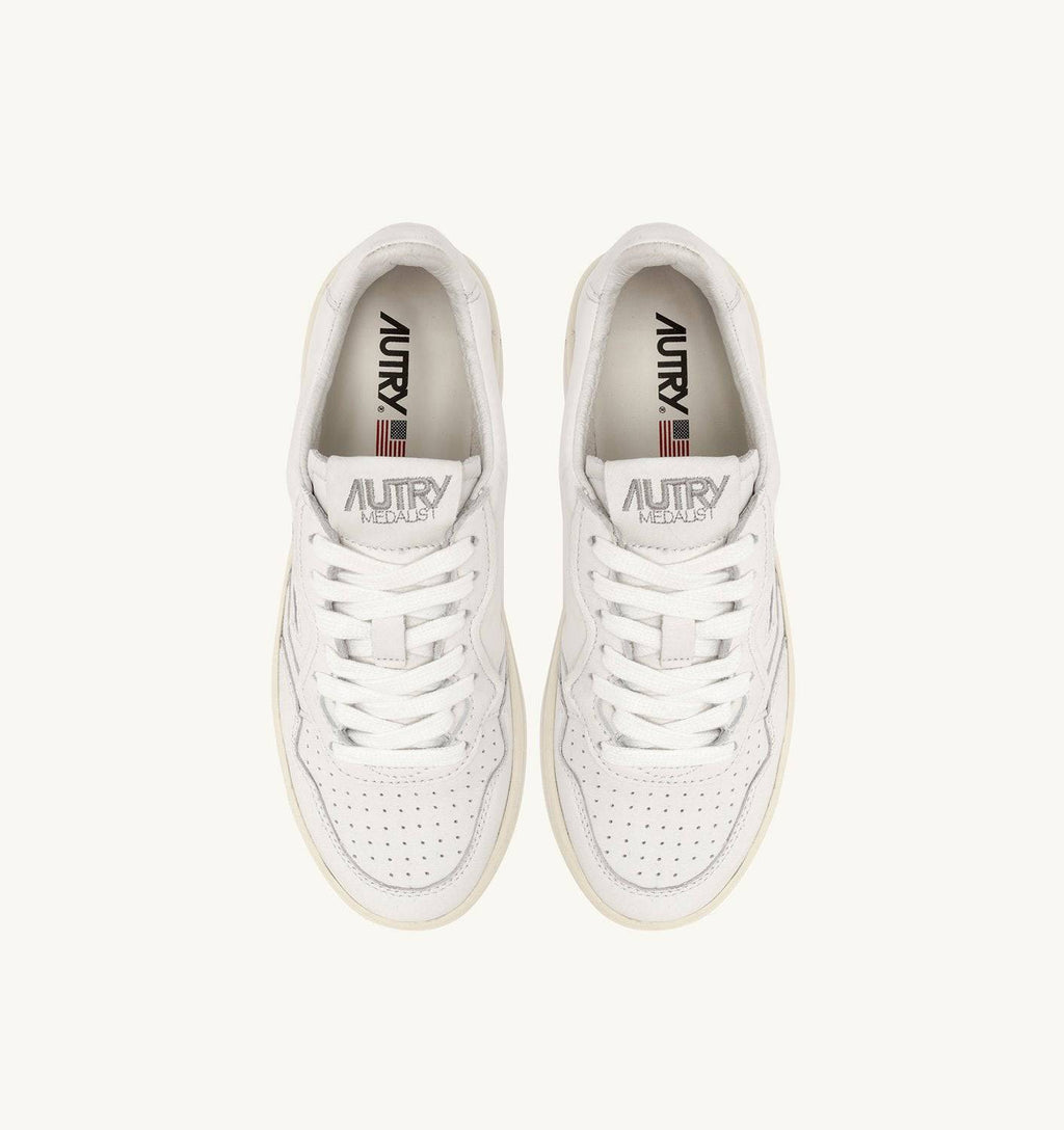 SNEAKERS MEDALIST LOW IN NAPPA BIANCA SUPER SOFT