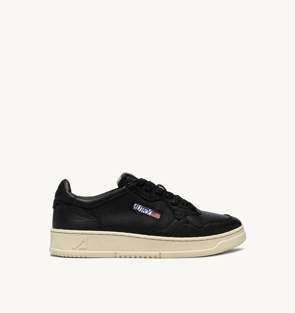 SNEAKERS MEDALIST LOW IN NAPPA NERA SUPER SOFT