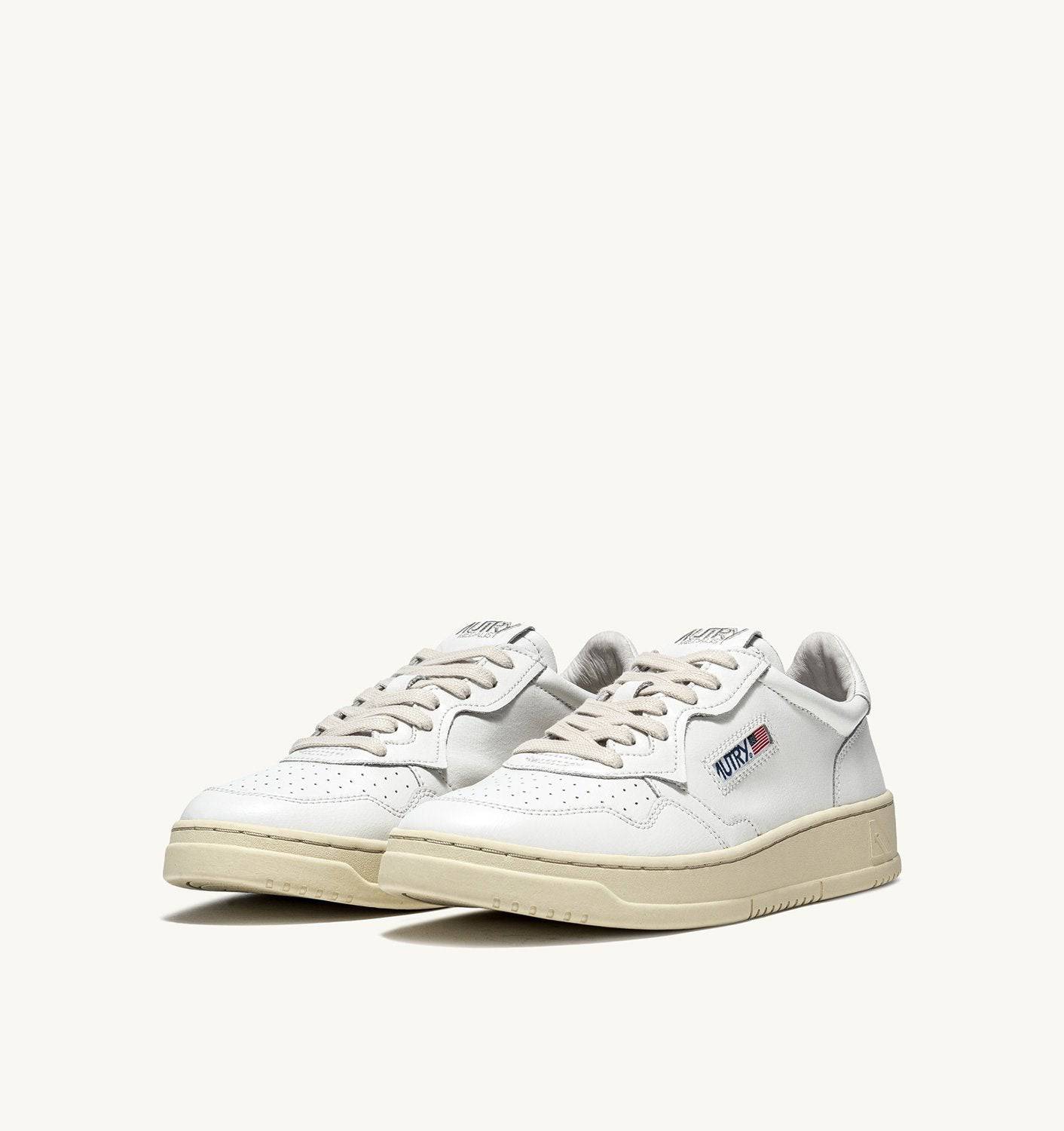 SNEAKERS MEDALIST LOW IN PELLE BIANCA