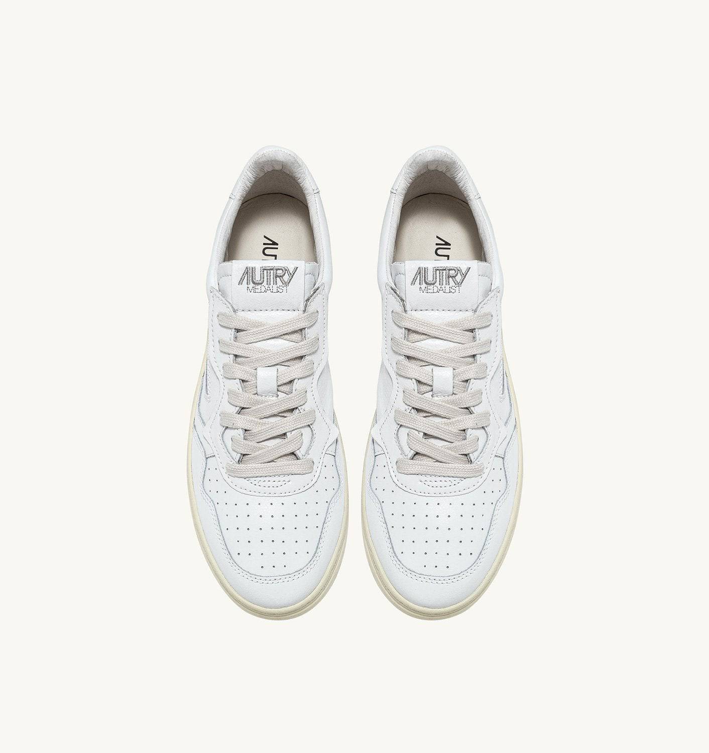 SNEAKERS MEDALIST LOW IN PELLE BIANCA