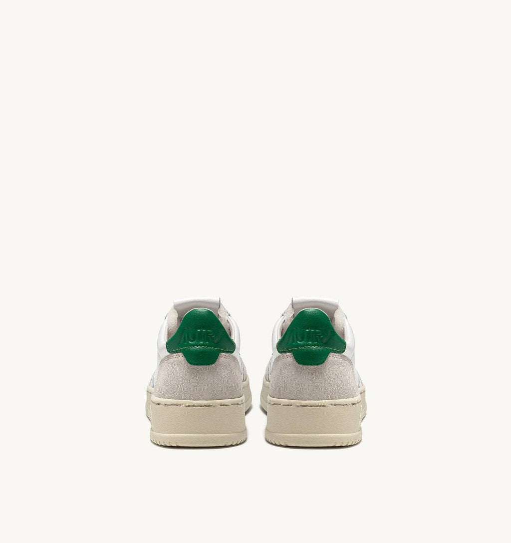 SNEAKERS MEDALIST LOW IN PELLE BIANCA E AMAZON E SUEDE BEIGE