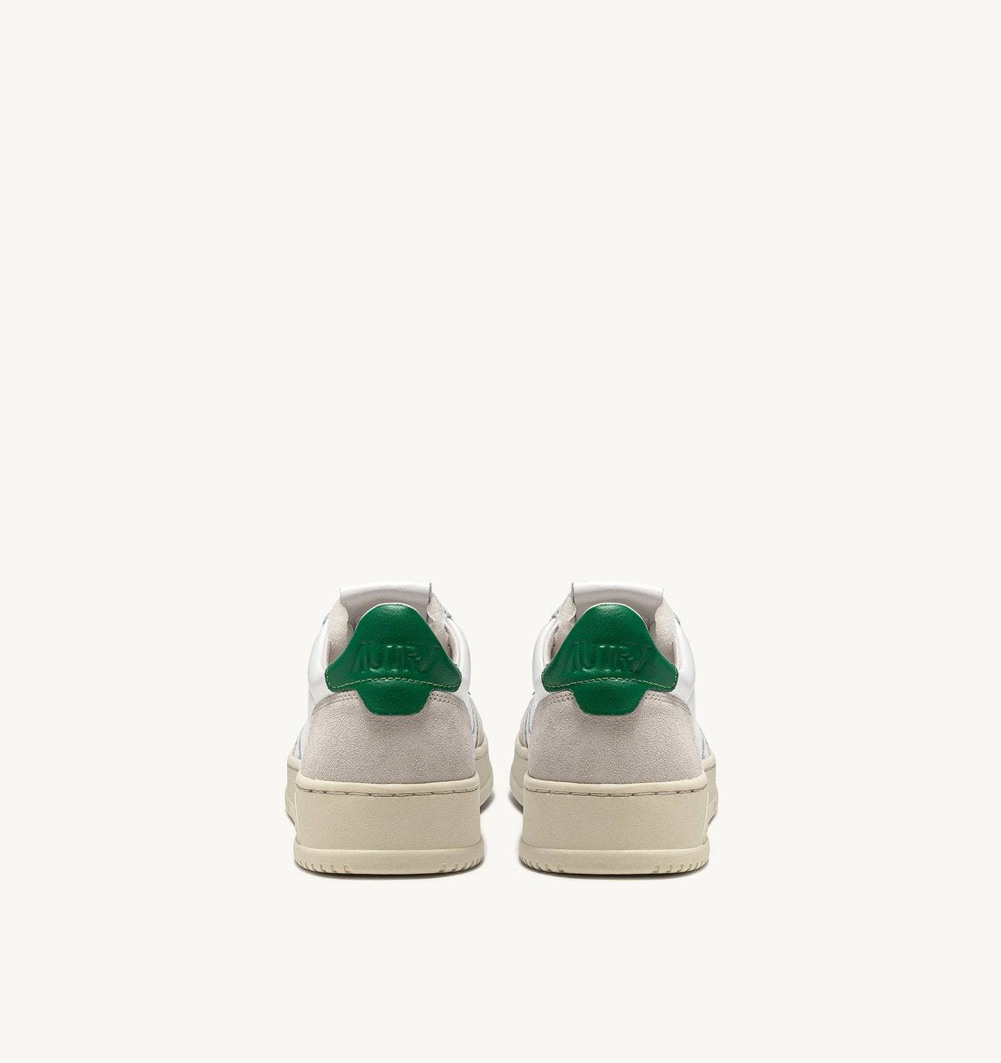 SNEAKERS MEDALIST LOW IN PELLE BIANCA E AMAZON E SUEDE BEIGE