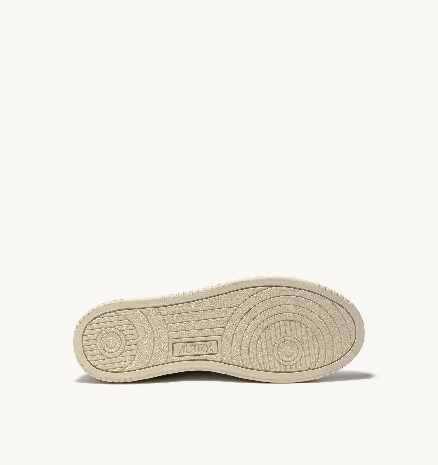 SNEAKERS MEDALIST LOW IN PELLE BIANCA E BLU E SUEDE BEIGE