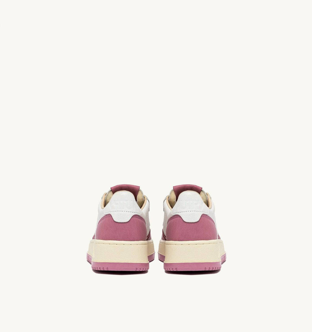 SNEAKERS MEDALIST LOW IN PELLE BIANCA E FOXGLOVE