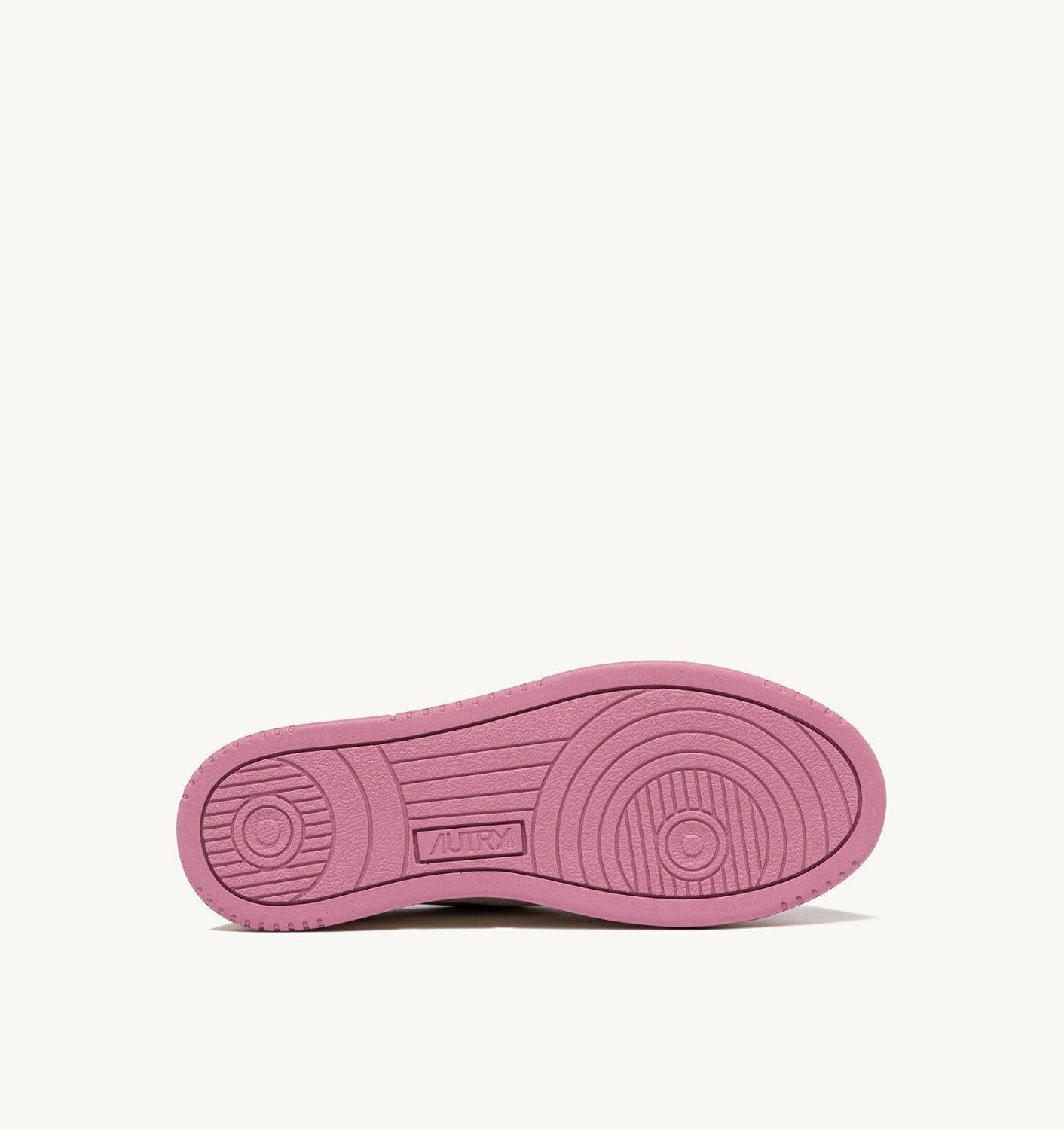 SNEAKERS MEDALIST LOW IN PELLE BIANCA E FOXGLOVE