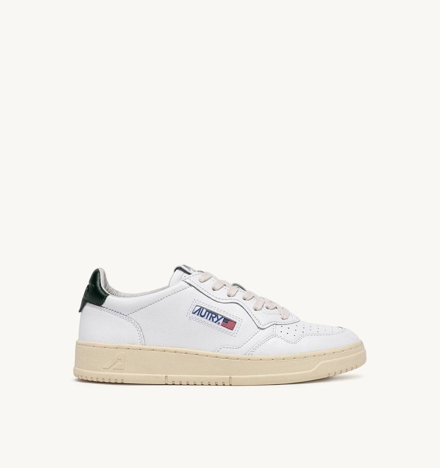 SNEAKERS MEDALIST LOW IN PELLE BIANCA E MOUNTAIN