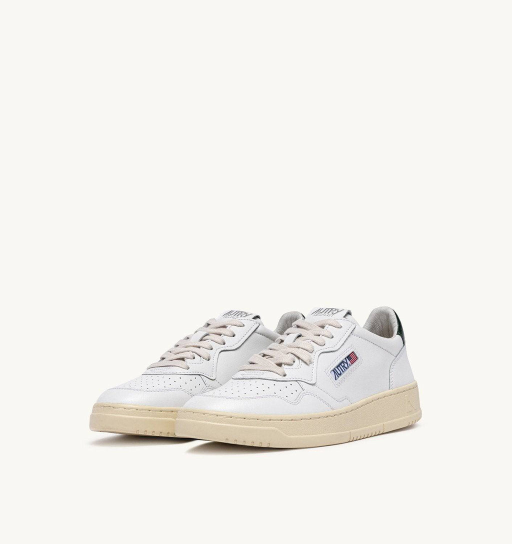 SNEAKERS MEDALIST LOW IN PELLE BIANCA E MOUNTAIN