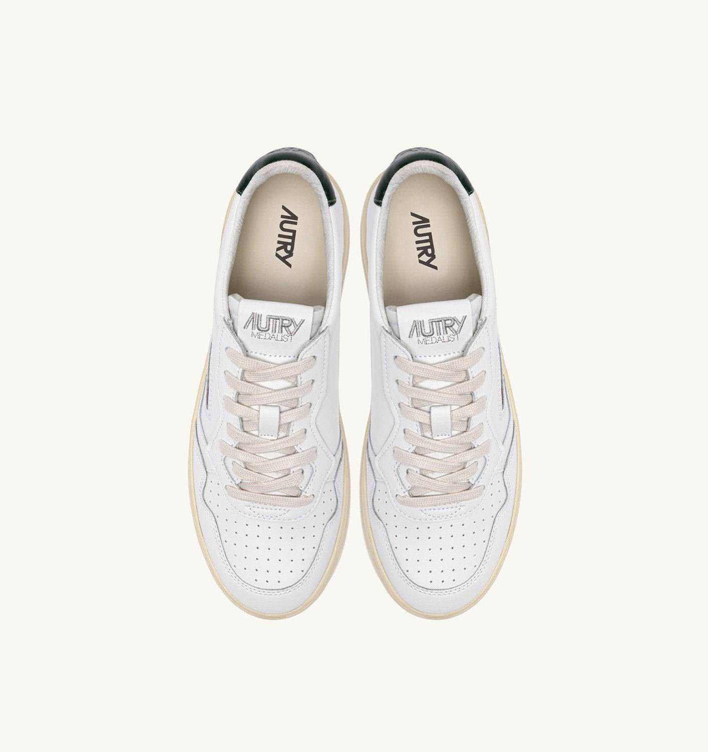 SNEAKERS MEDALIST LOW IN PELLE BIANCA E MOUNTAIN