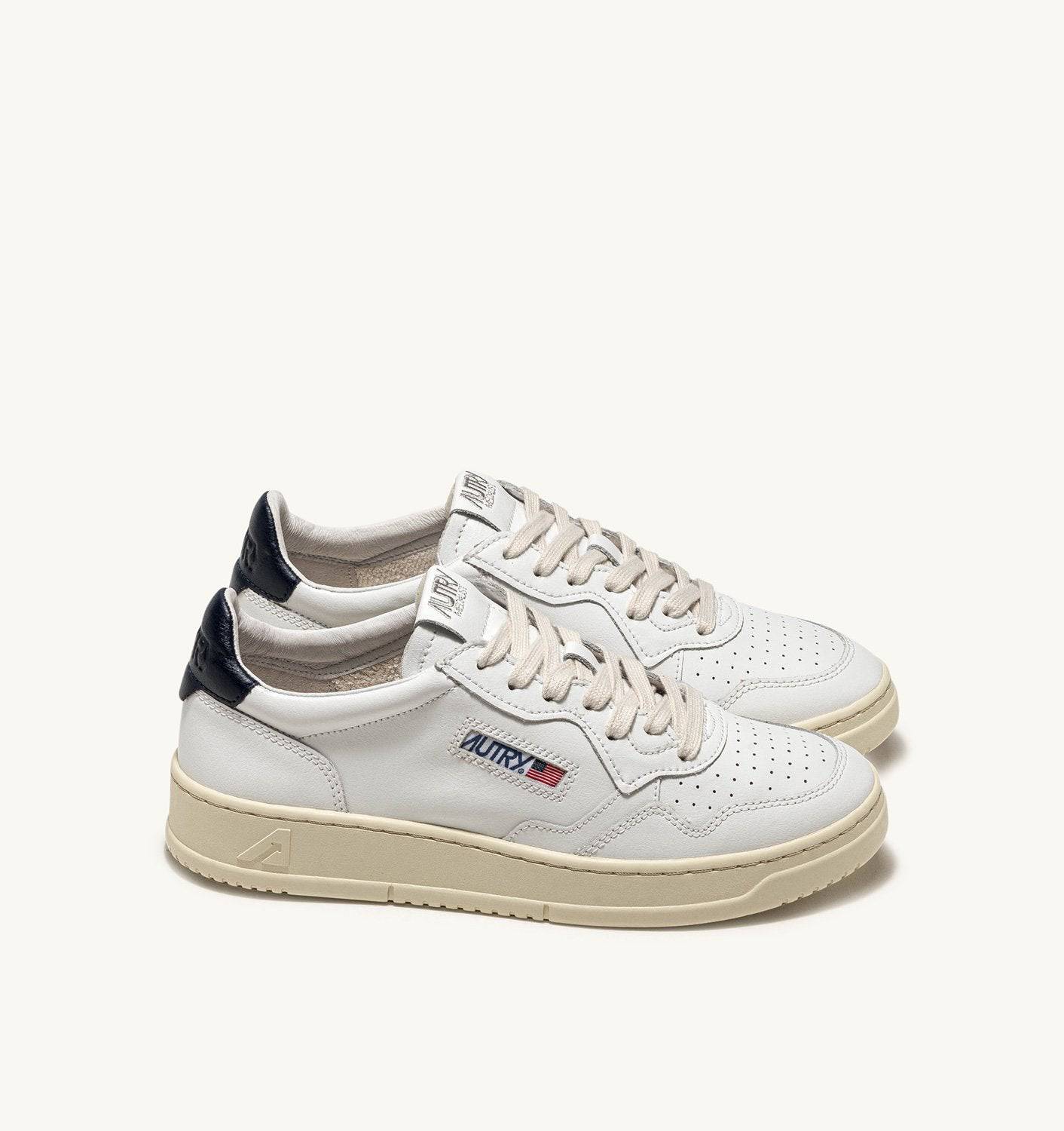 SNEAKERS MEDALIST LOW IN PELLE BIANCA E SPACE