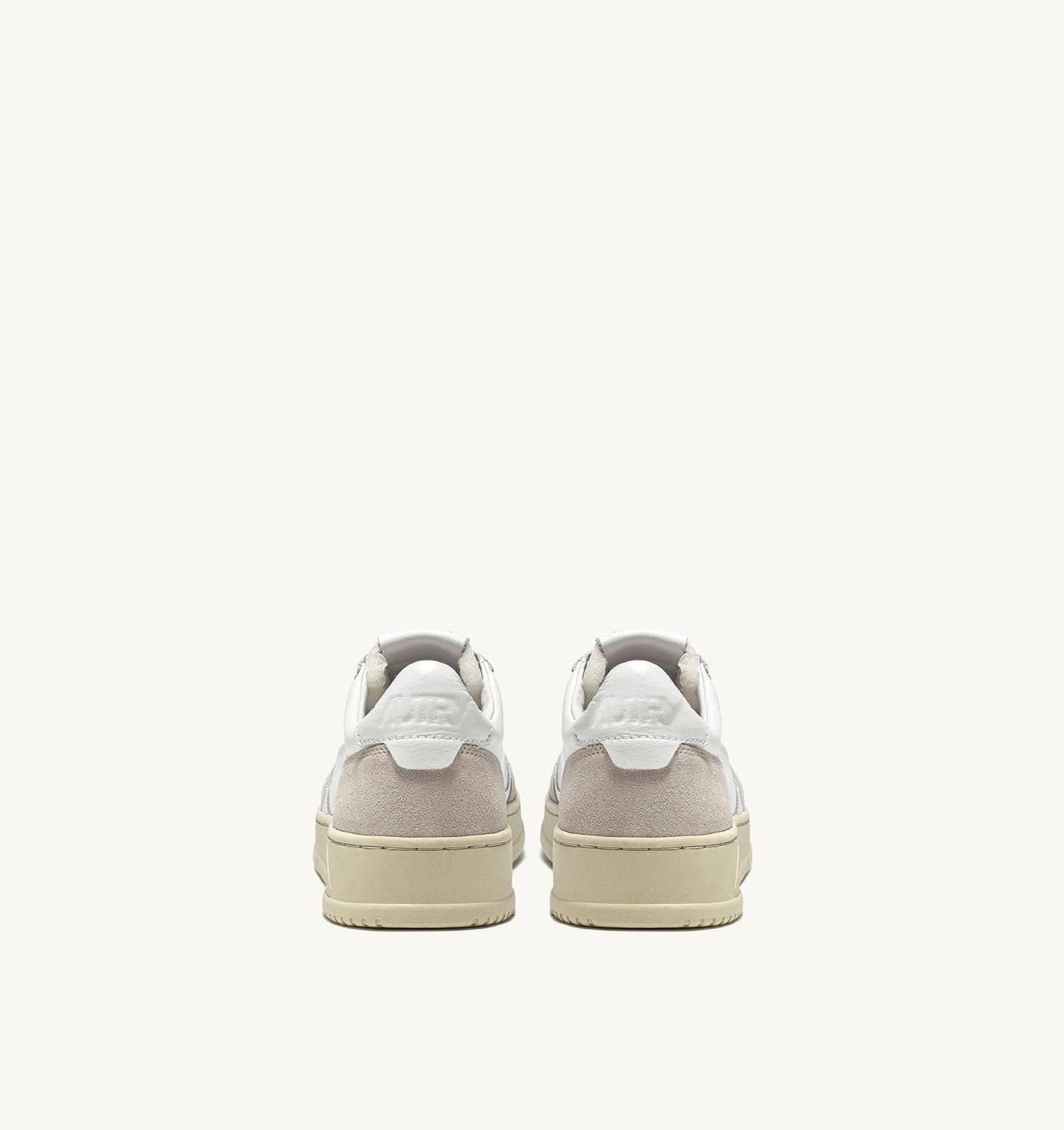 SNEAKERS MEDALIST LOW IN PELLE BIANCA E SUEDE BEIGE