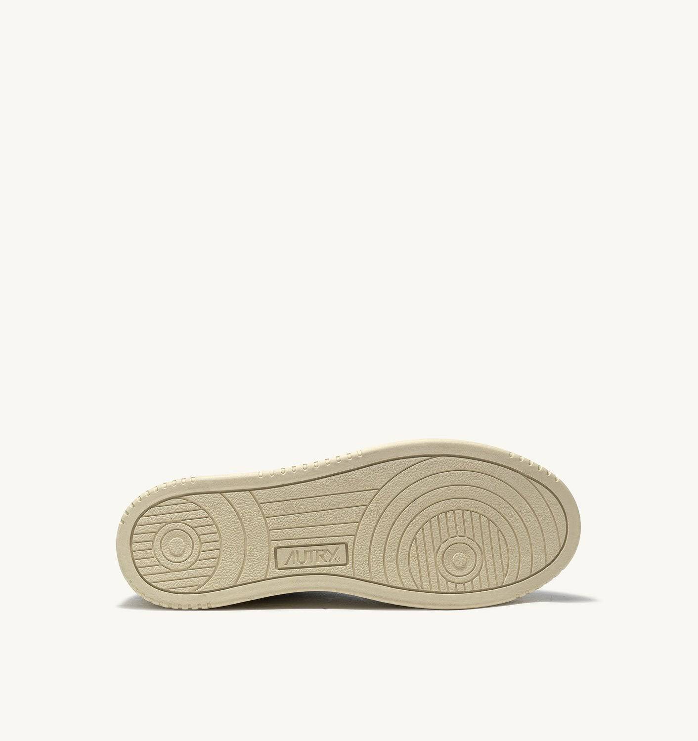 SNEAKERS MEDALIST LOW IN PELLE BIANCA E SUEDE BEIGE