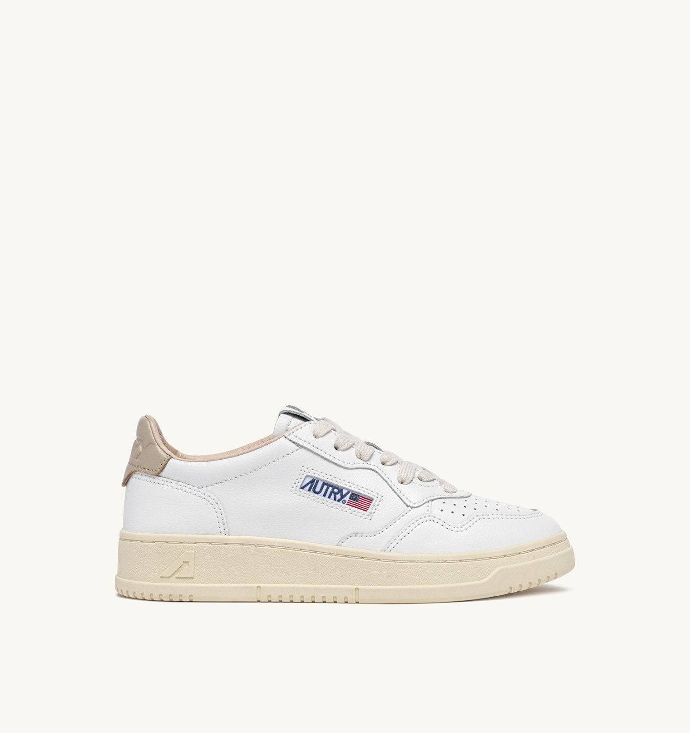 SNEAKERS MEDALIST LOW IN PELLE BIANCA E TIDAL FOAM