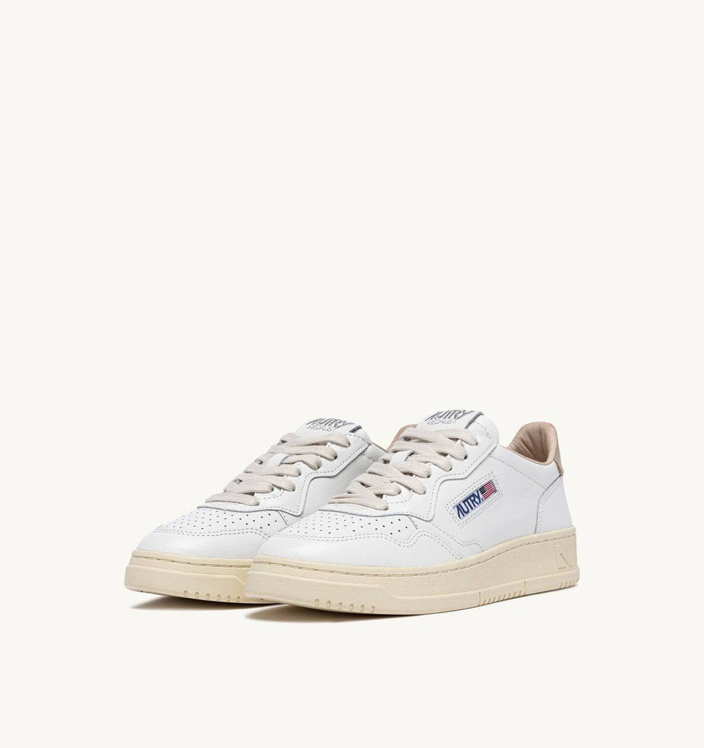 SNEAKERS MEDALIST LOW IN PELLE BIANCA E TIDAL FOAM