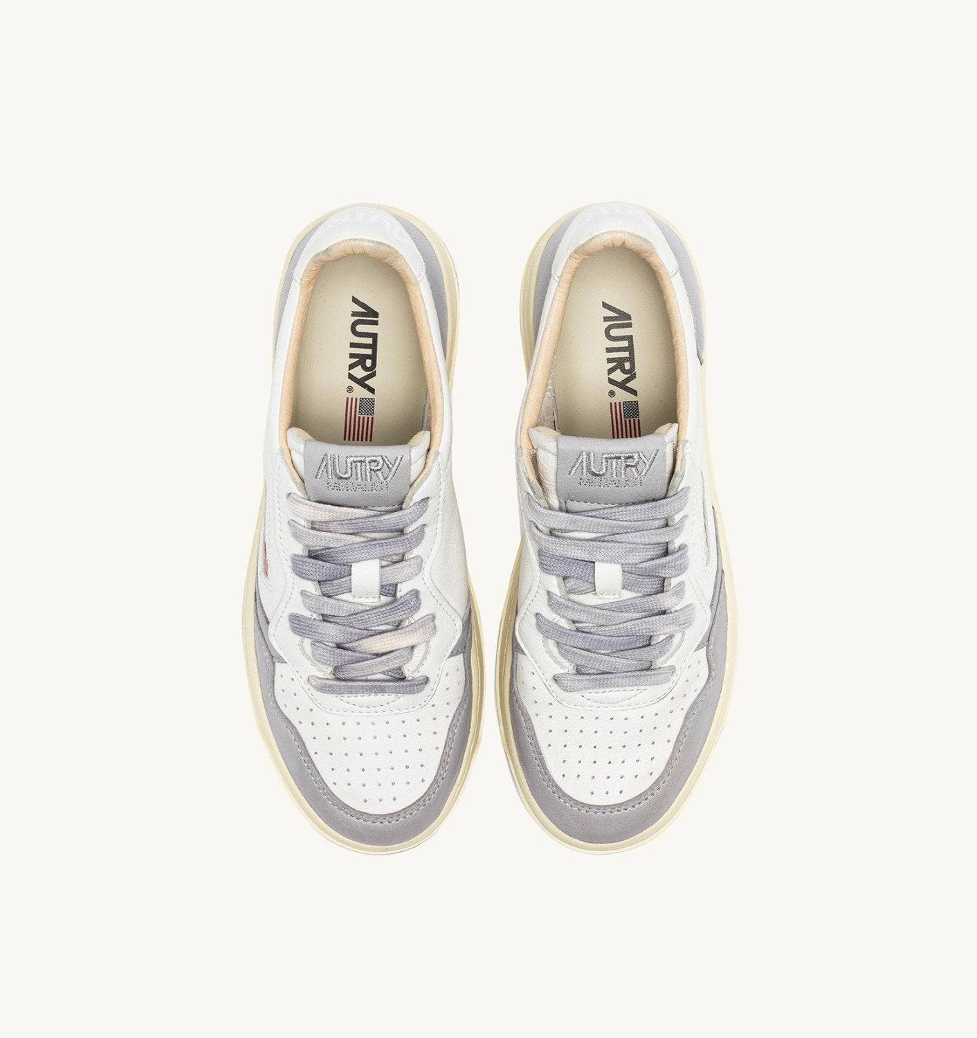 SNEAKERS MEDALIST LOW IN PELLE BIANCA E VAPOR