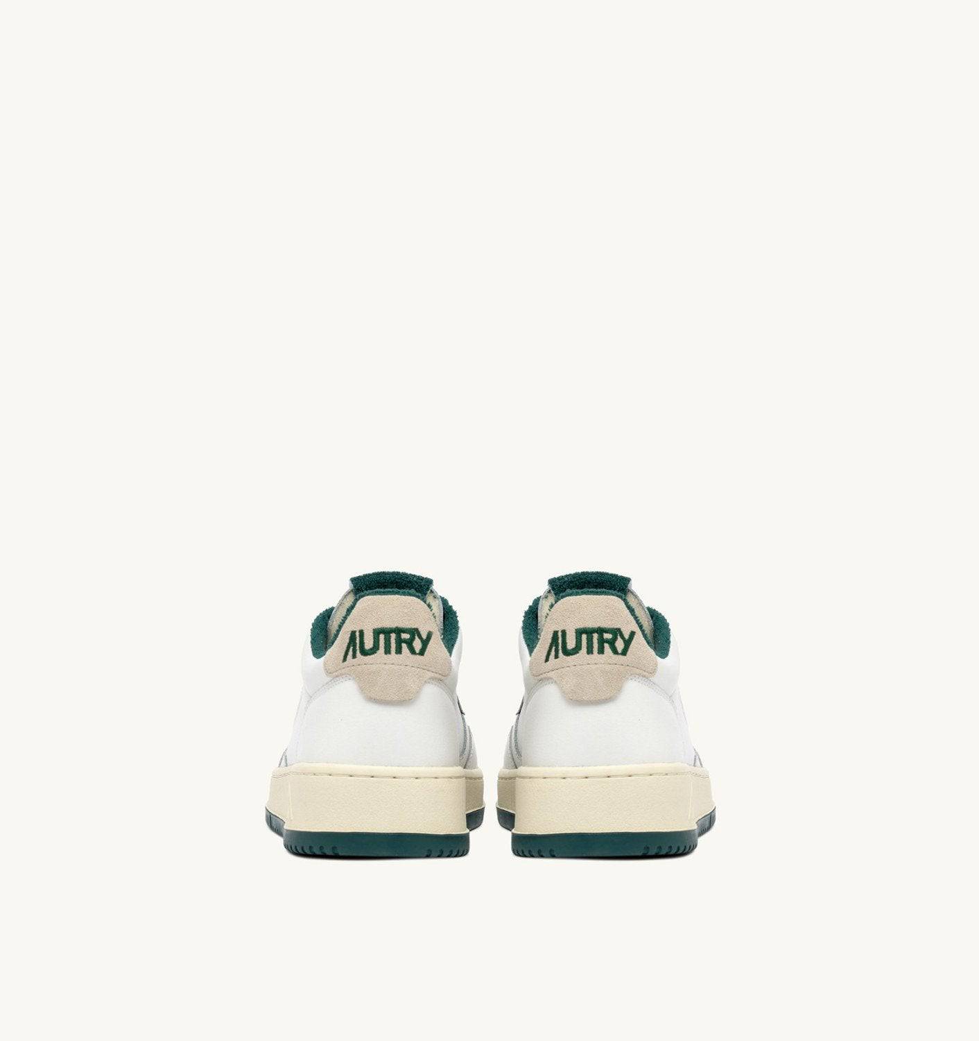 SNEAKERS MEDALIST LOW IN PELLE COLORE BIANCO E FOREST