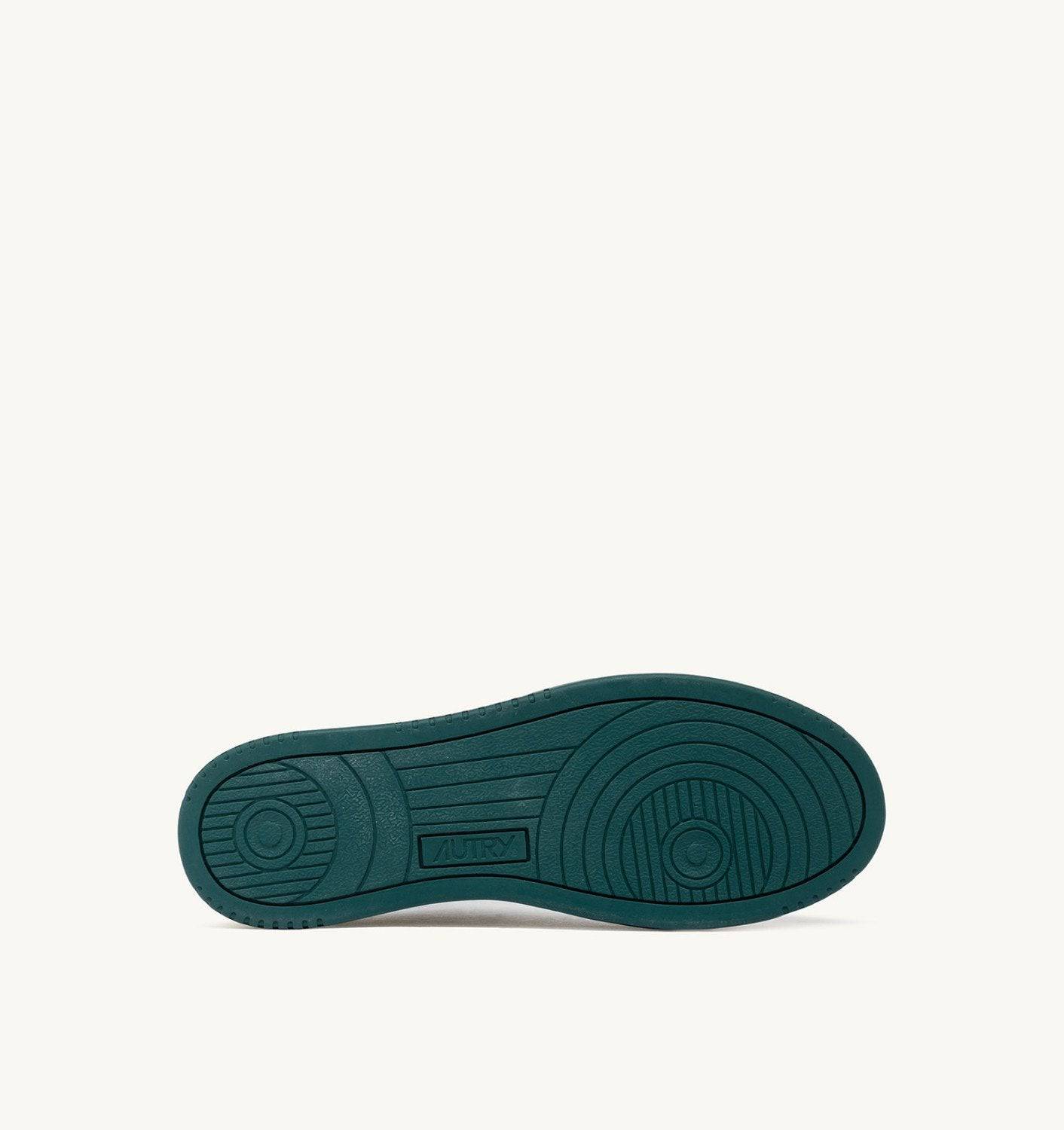 SNEAKERS MEDALIST LOW IN PELLE COLORE BIANCO E FOREST