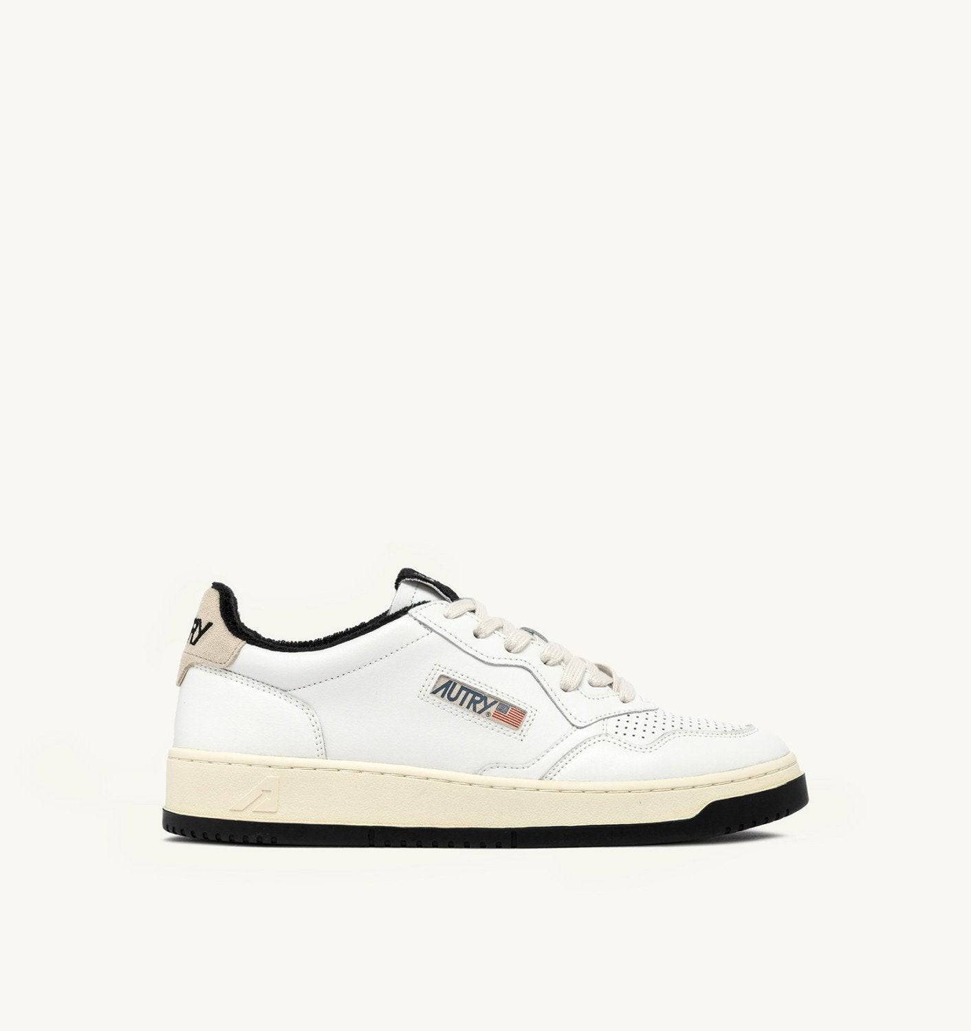 SNEAKERS MEDALIST LOW IN PELLE COLORE BIANCO E NERO