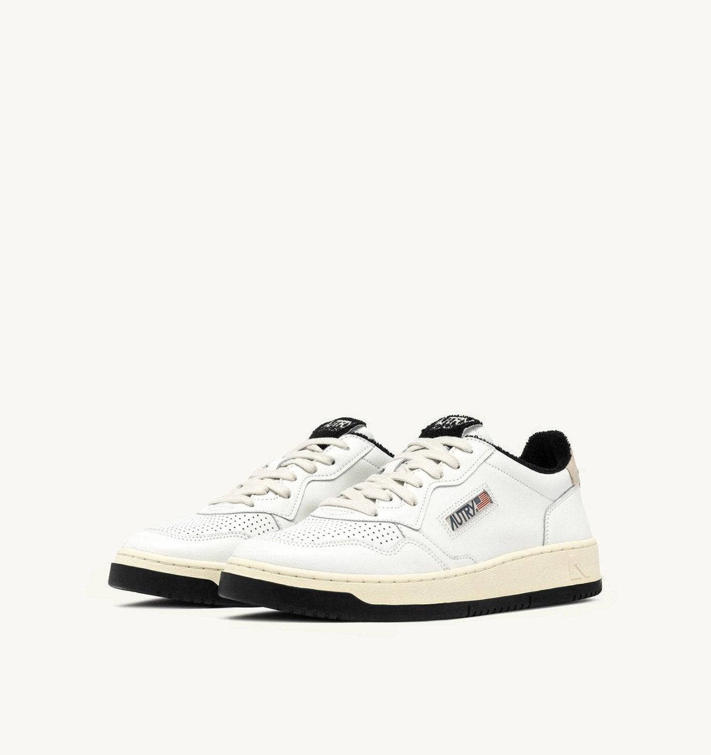SNEAKERS MEDALIST LOW IN PELLE COLORE BIANCO E NERO