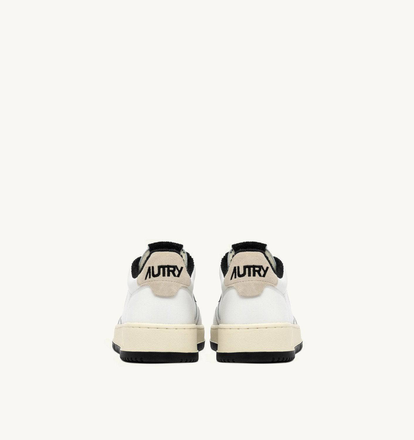 SNEAKERS MEDALIST LOW IN PELLE COLORE BIANCO E NERO