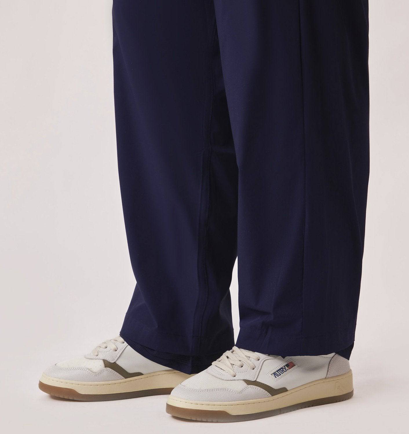 SNEAKERS MEDALIST LOW IN PELLE E MESH COLORE BIANCO E COVERT GREEN