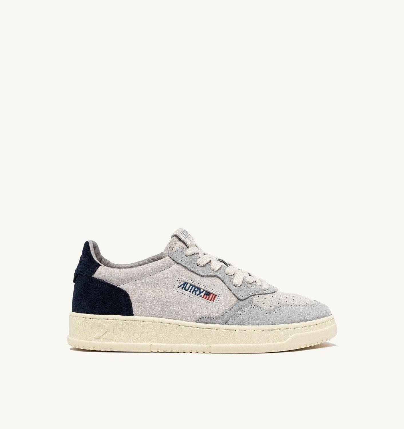 SNEAKERS MEDALIST LOW IN SUEDE COLORE LOFT GRAY E SPACE BLUE