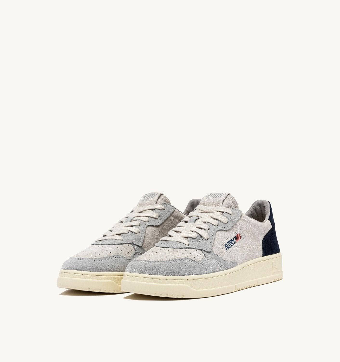 SNEAKERS MEDALIST LOW IN SUEDE COLORE LOFT GRAY E SPACE BLUE