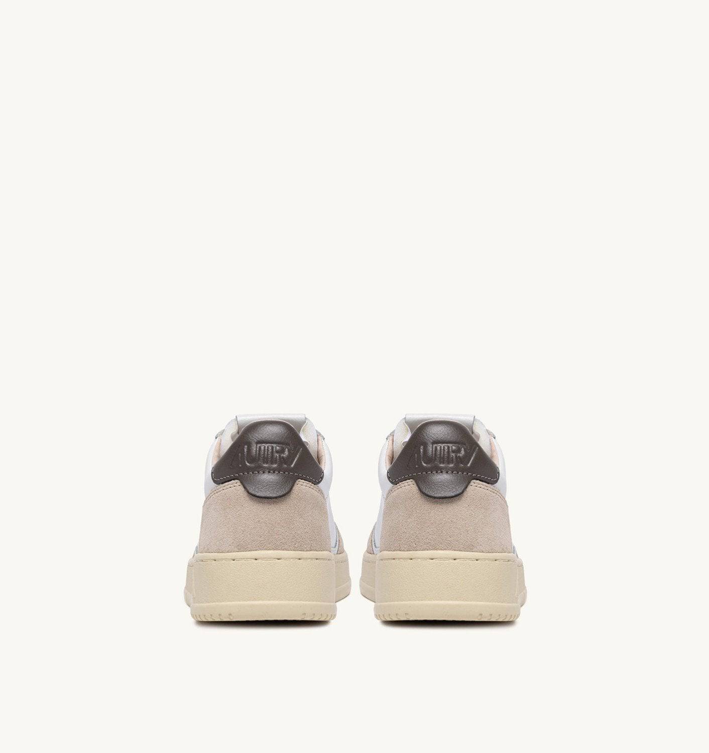 SNEAKERS MEDALIST LOW IN SUEDE E PELLE BIANCA E MOREL