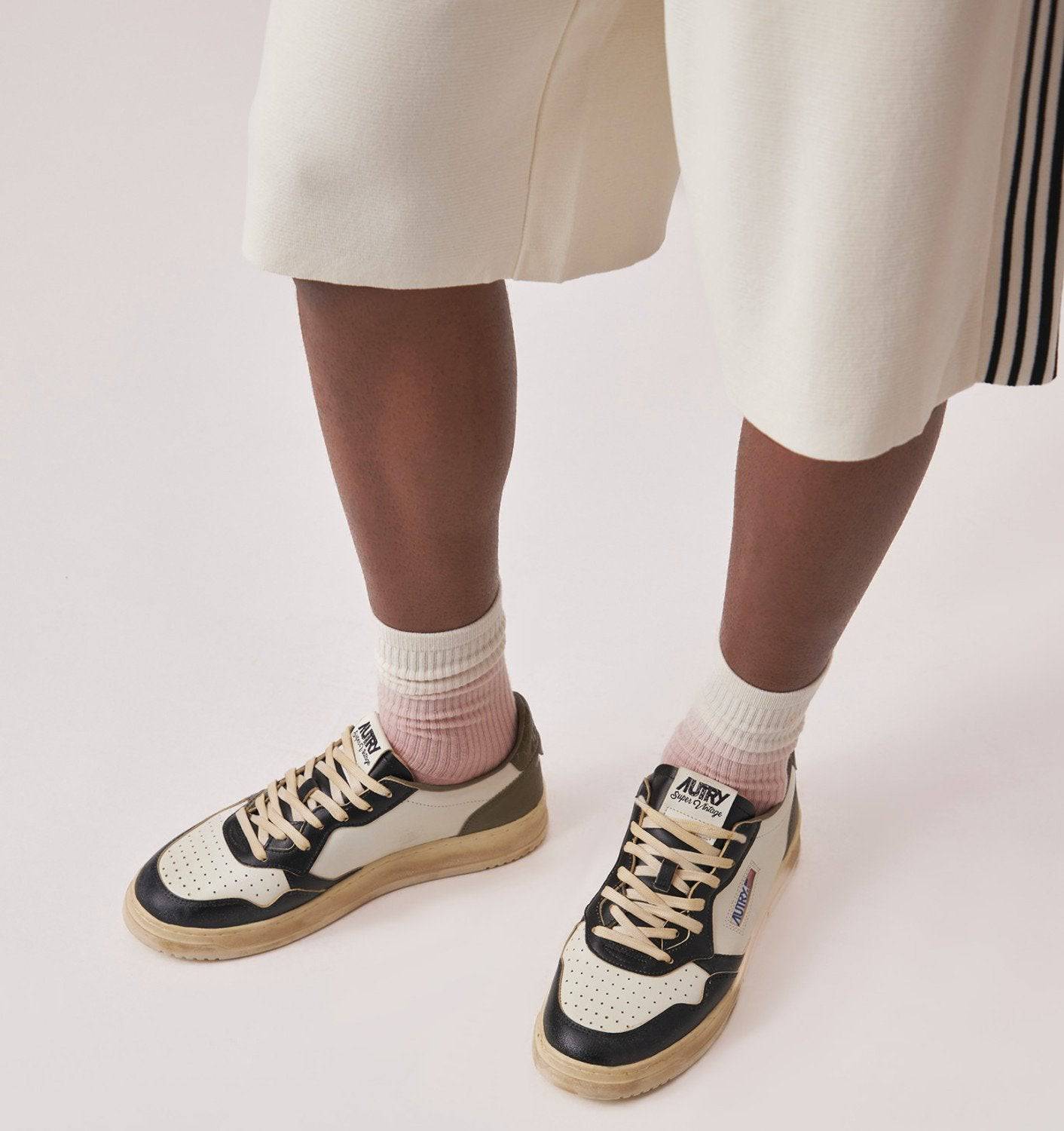 SNEAKERS MEDALIST LOW SUPER VINTAGE COLORE BIANCO COVERT GREEN E NERO
