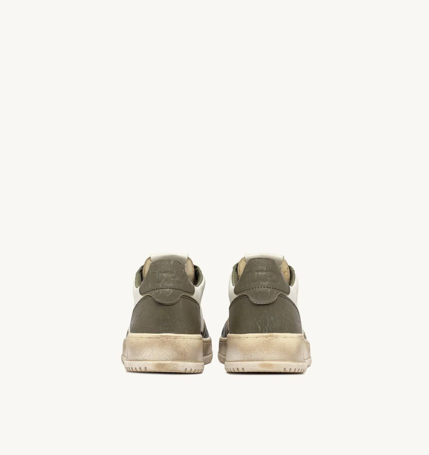 SNEAKERS MEDALIST LOW SUPER VINTAGE COLORE BIANCO COVERT GREEN E NERO