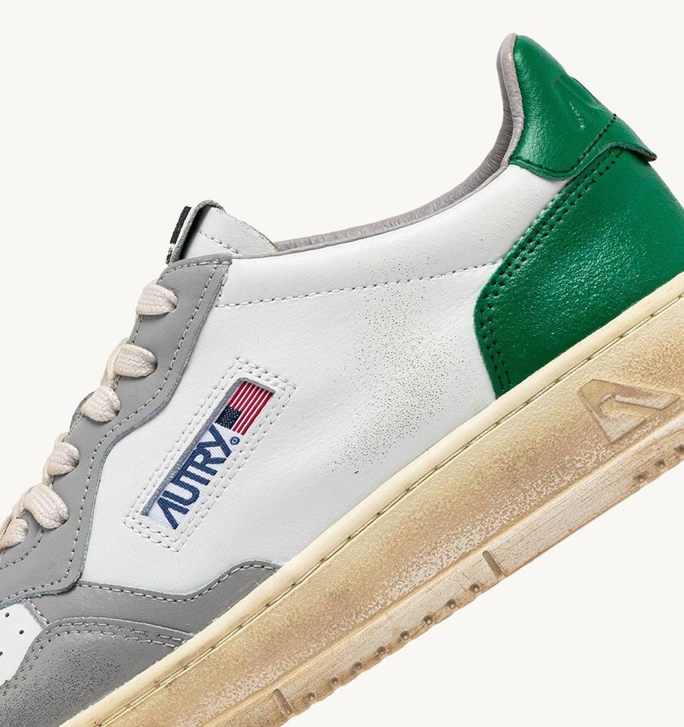 SNEAKERS MEDALIST LOW SUPER VINTAGE COLORE BIANCO VERDE E GRIGIO