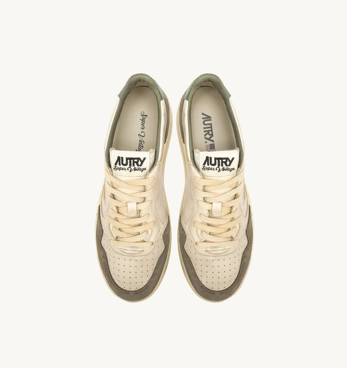 SNEAKERS MEDALIST LOW SUPER VINTAGE IN PELLE E SUEDE COLORE SAND