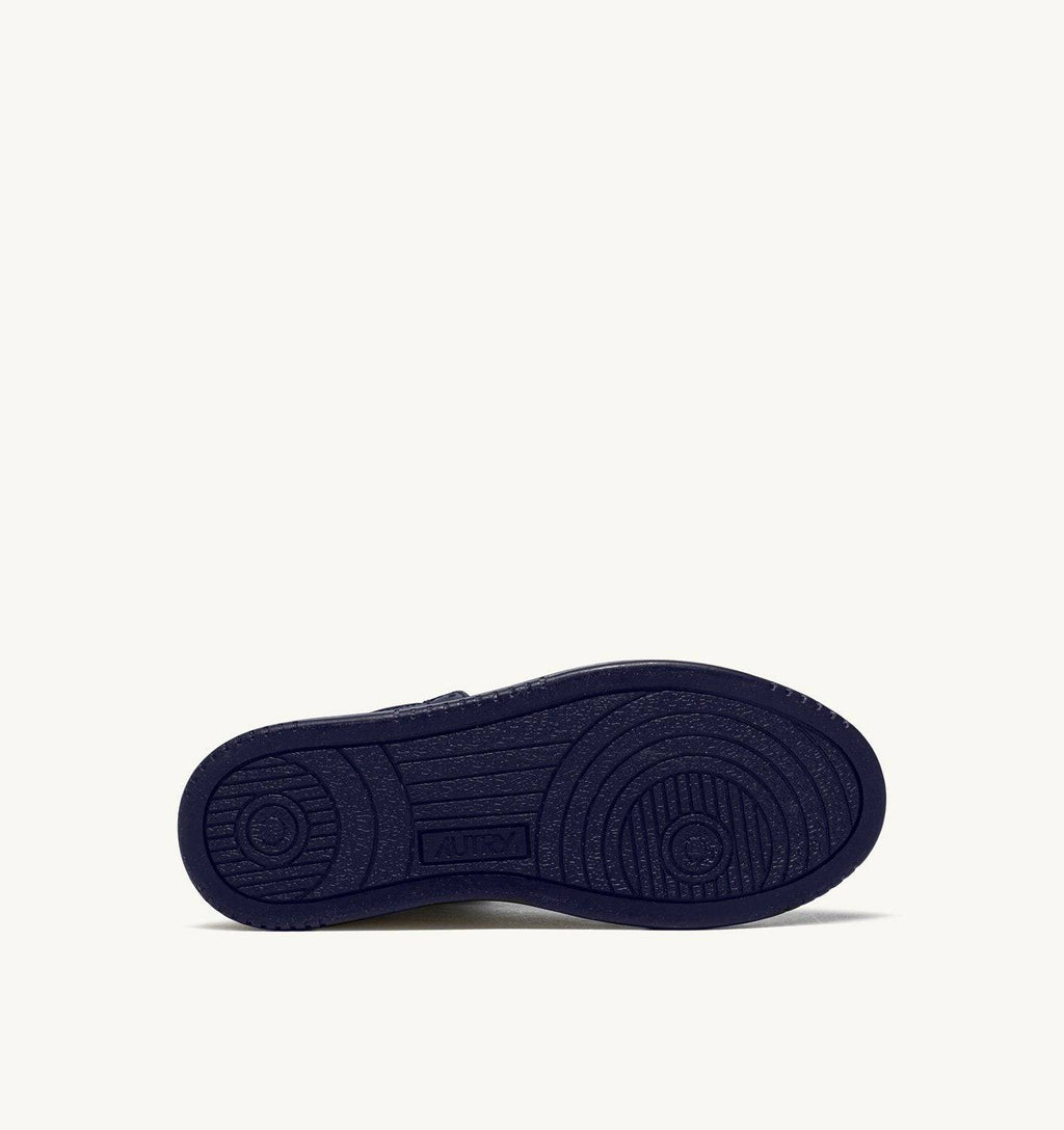 SNEAKERS MEDALIST MID BICOLOR IN PELLE BIANCA E BLU