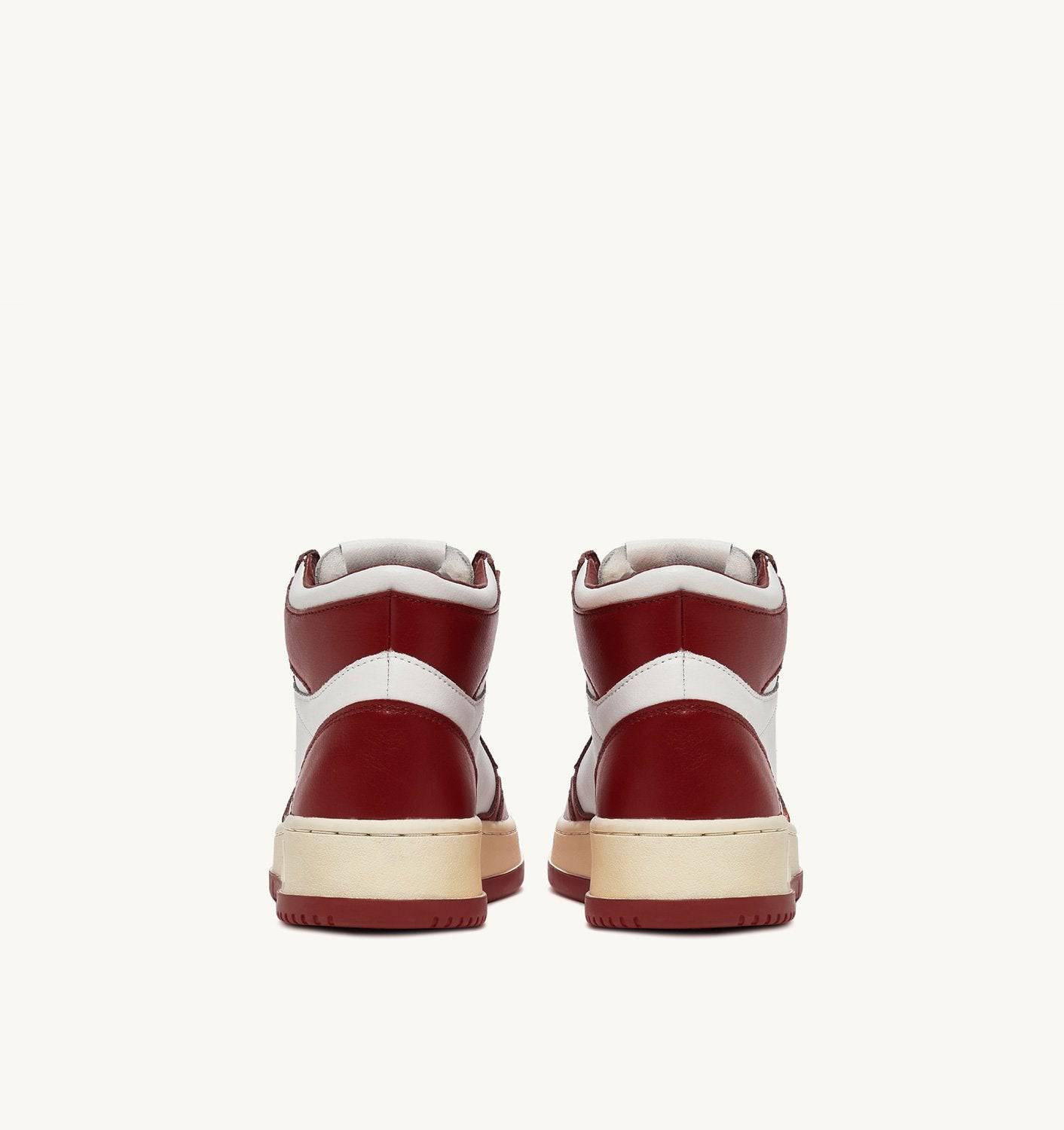 SNEAKERS MEDALIST MID BICOLOR IN PELLE BIANCA E SYRAH