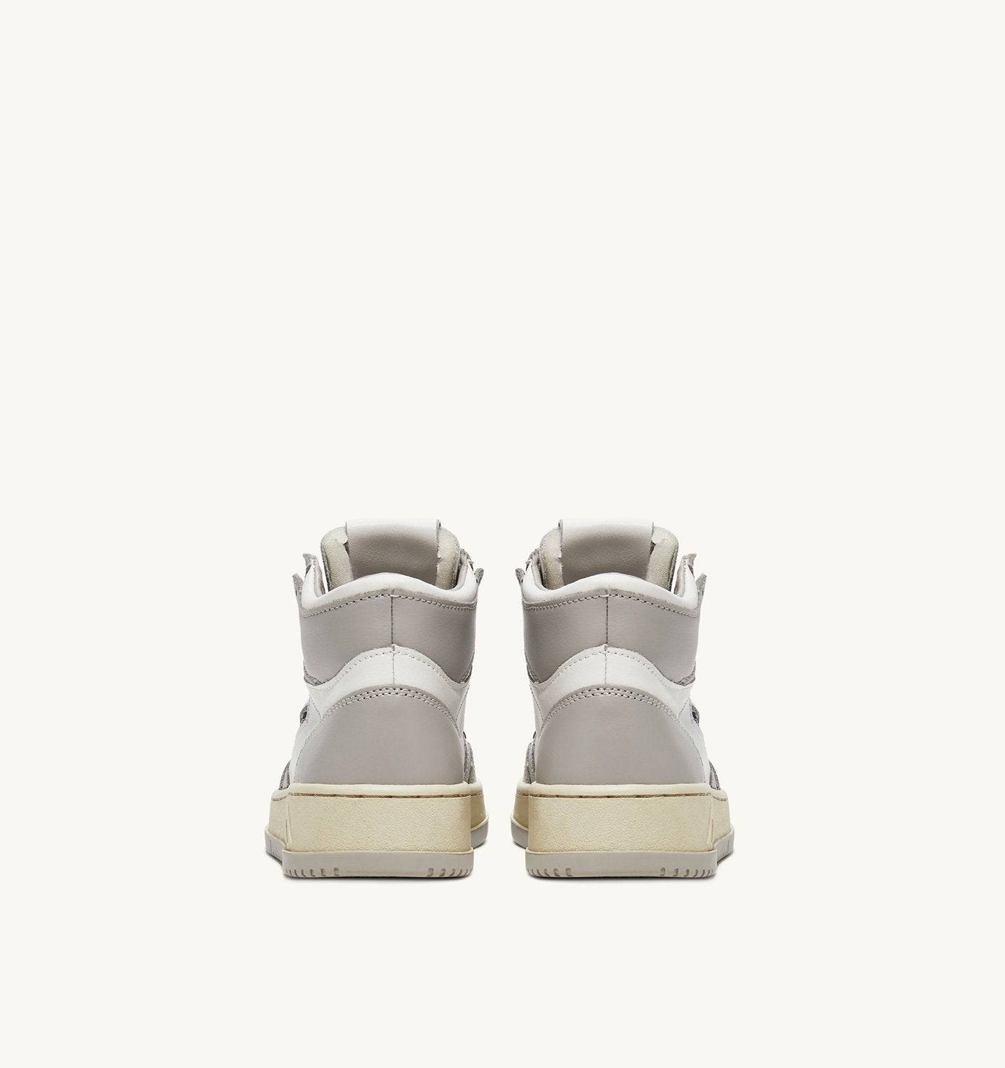 SNEAKERS MEDALIST MID BICOLOR IN PELLE BIANCA E VAPOR