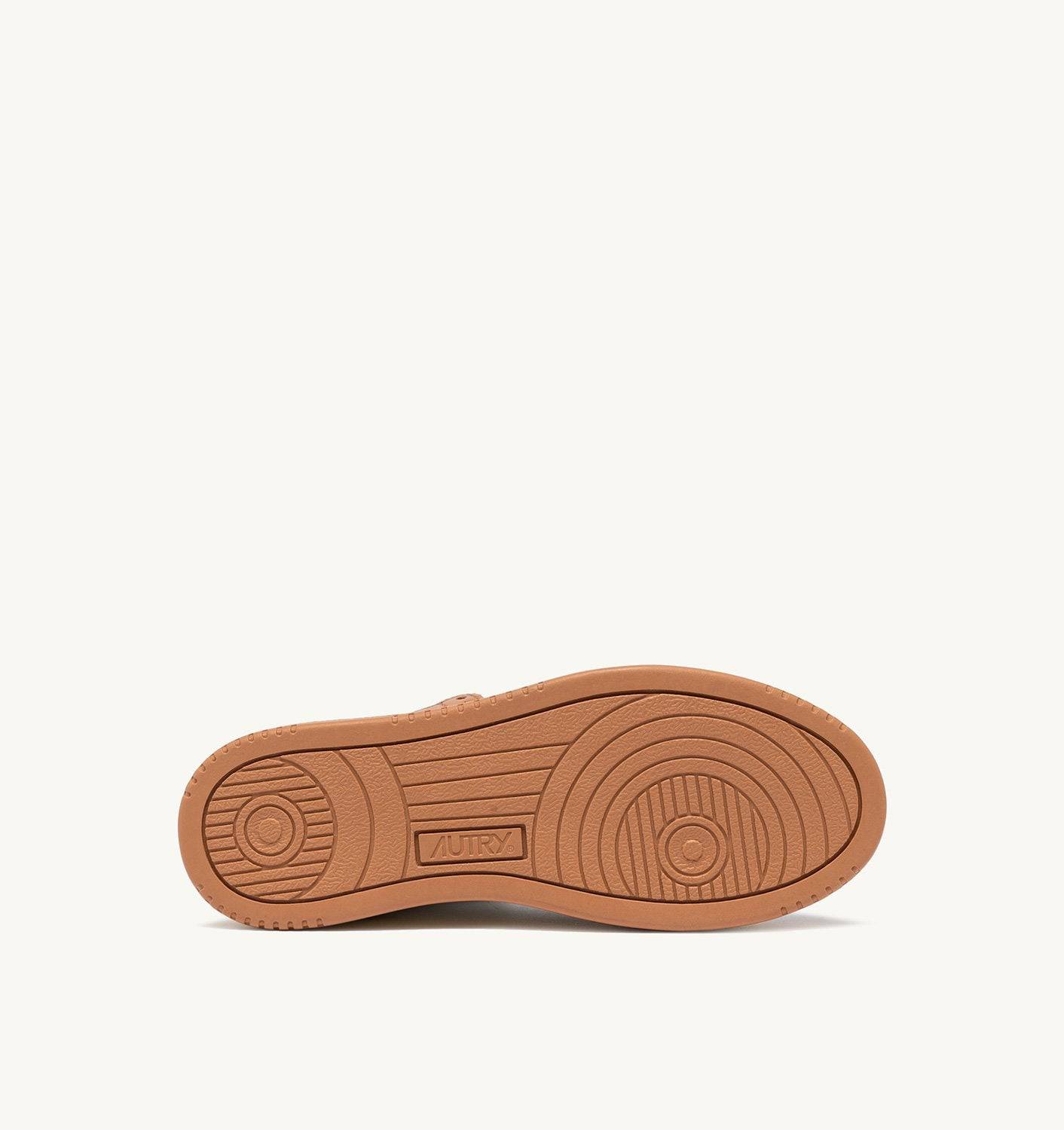 SNEAKERS MEDALIST MID BICOLOR IN PELLE COLORE BIANCO E SANDSTORM