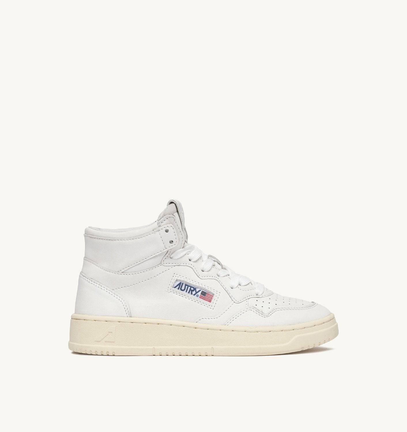 SNEAKERS MEDALIST MID IN NAPPA BIANCA SUPER SOFT