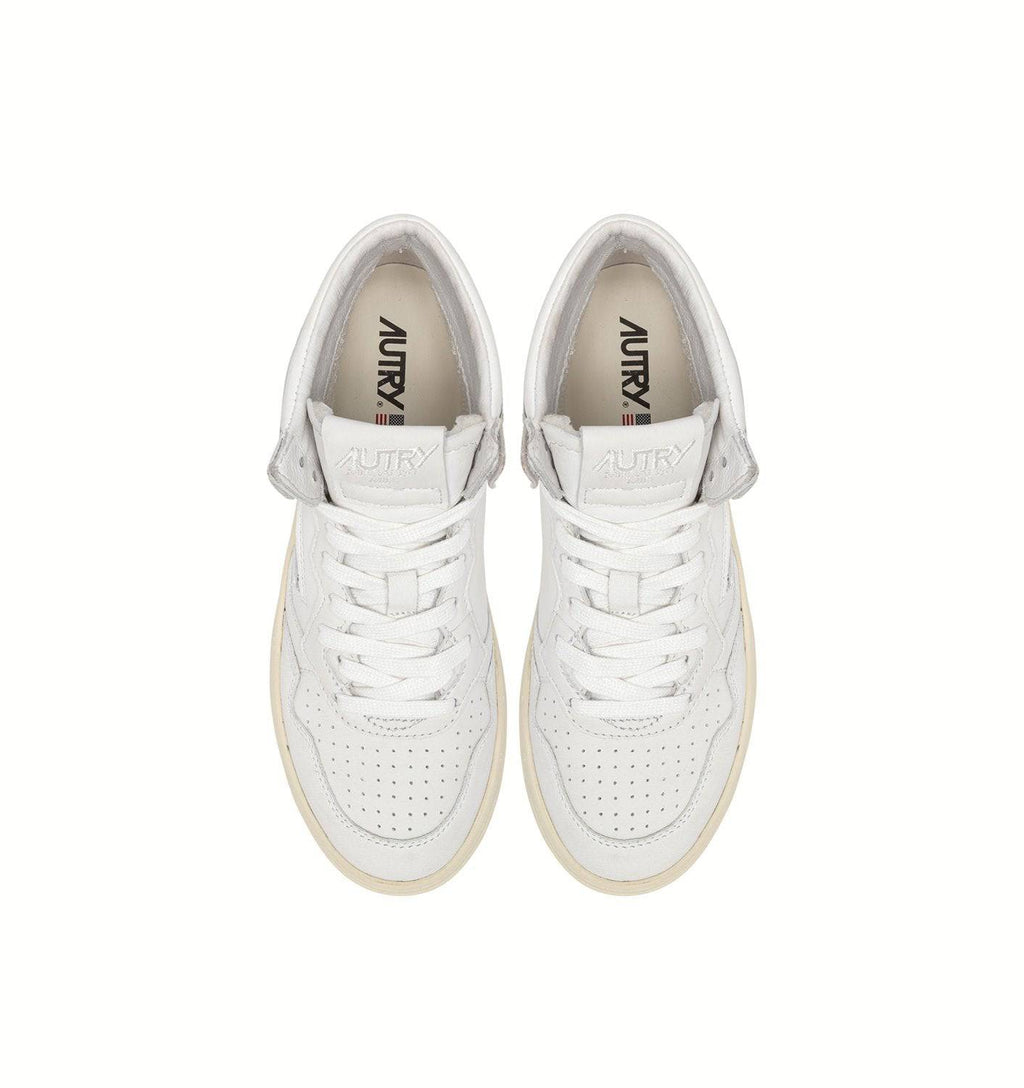 SNEAKERS MEDALIST MID IN NAPPA BIANCA SUPER SOFT
