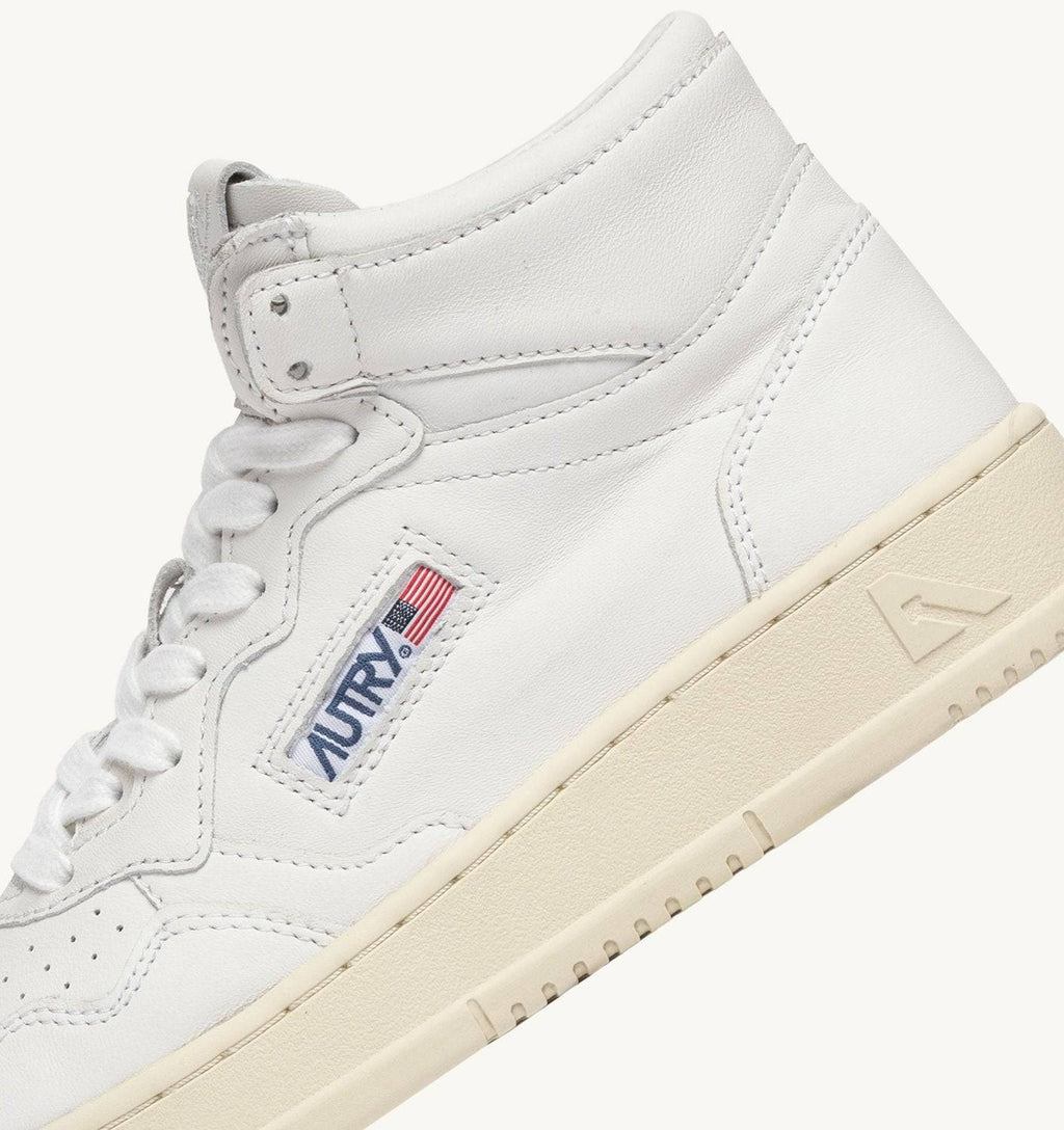 SNEAKERS MEDALIST MID IN NAPPA BIANCA SUPER SOFT