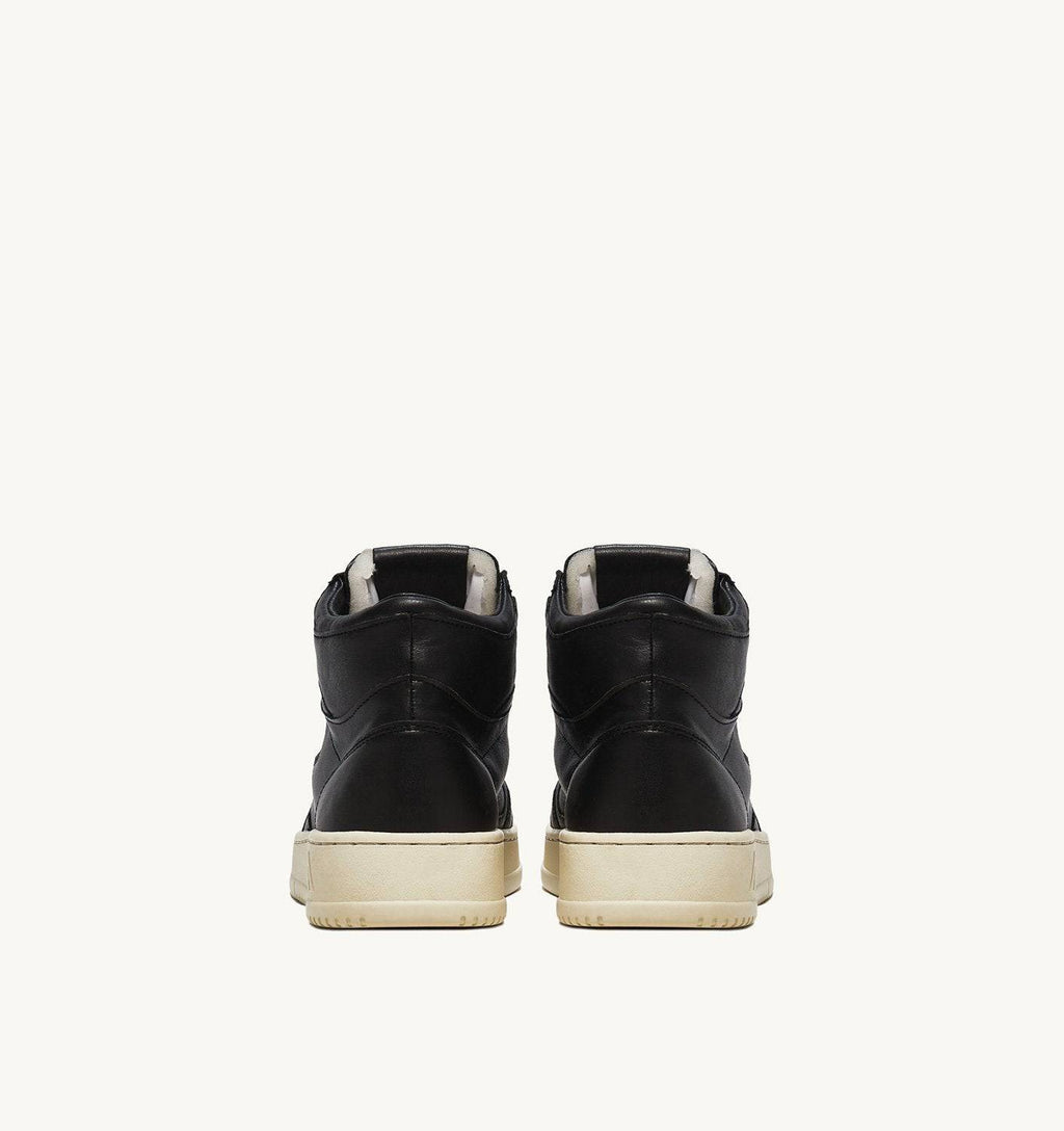SNEAKERS MEDALIST MID IN NAPPA NERA SUPER SOFT