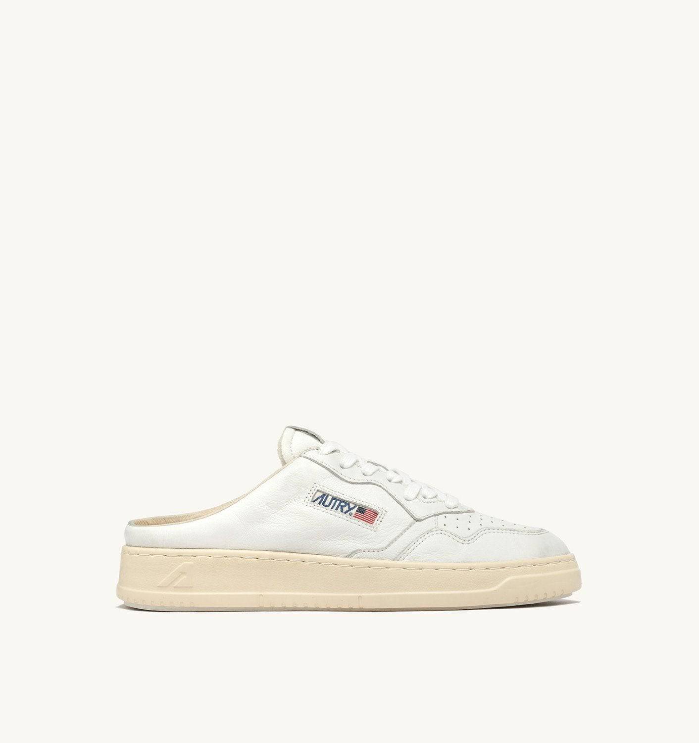 SNEAKERS MEDALIST MULE IN NAPPA COLORE BIANCO