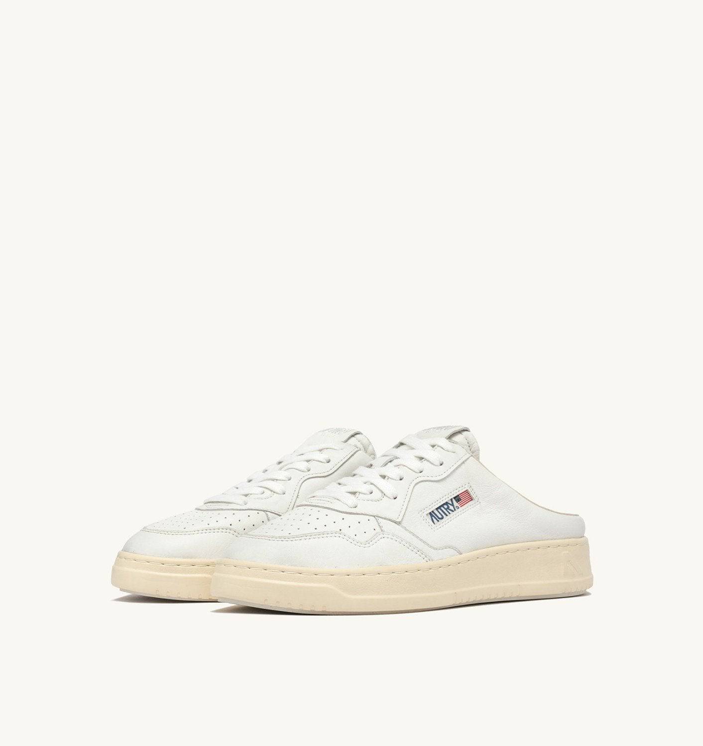SNEAKERS MEDALIST MULE IN NAPPA COLORE BIANCO