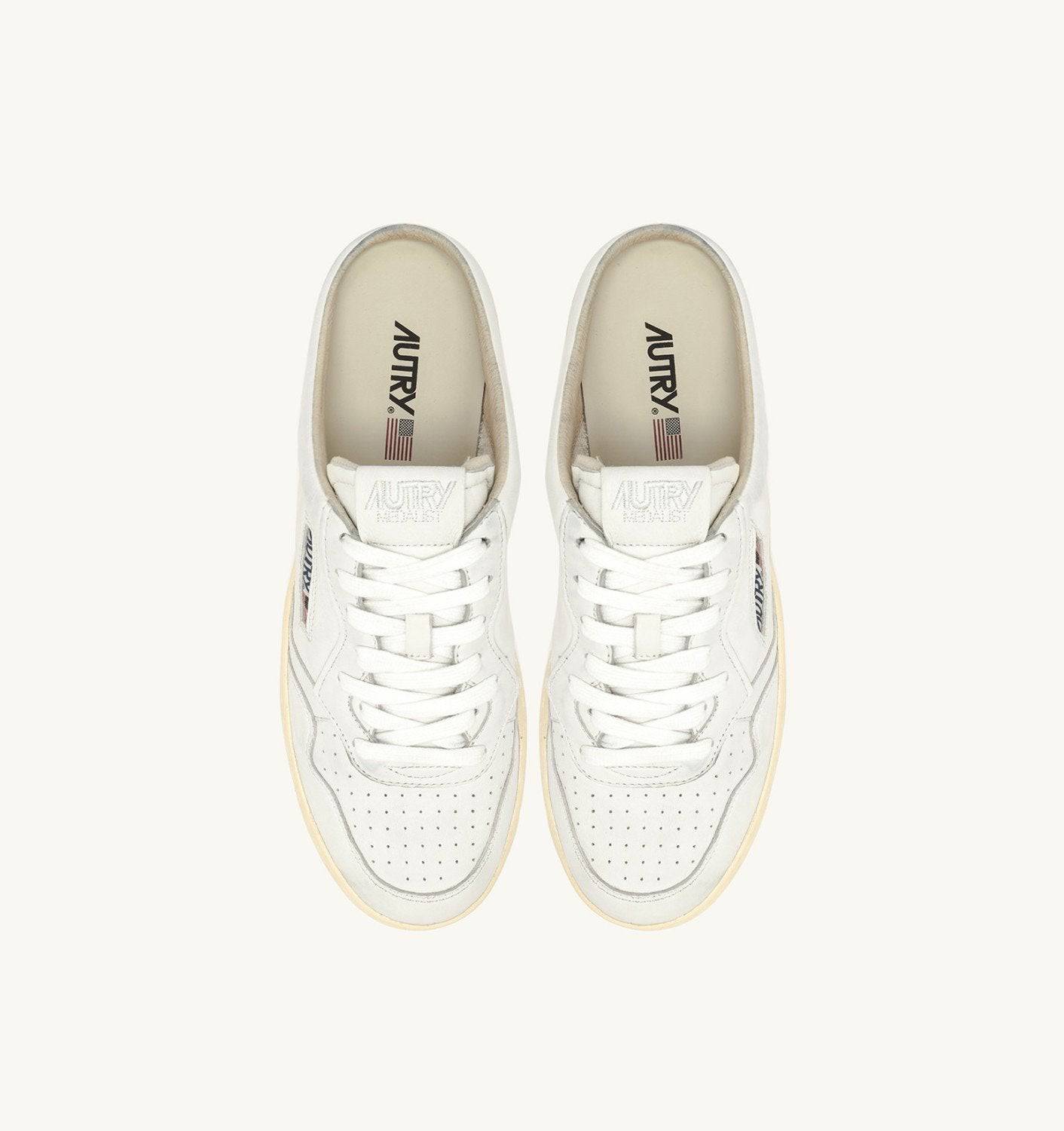 SNEAKERS MEDALIST MULE IN NAPPA COLORE BIANCO