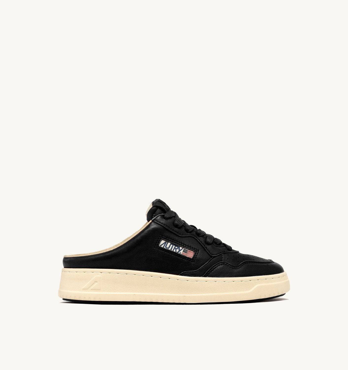 SNEAKERS MEDALIST MULE SNEAKERS IN NAPPA COLORE NERO