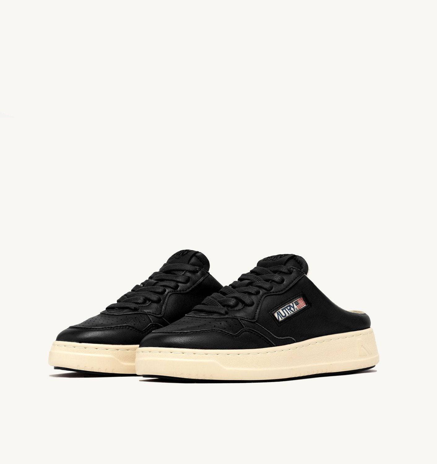 SNEAKERS MEDALIST MULE SNEAKERS IN NAPPA COLORE NERO