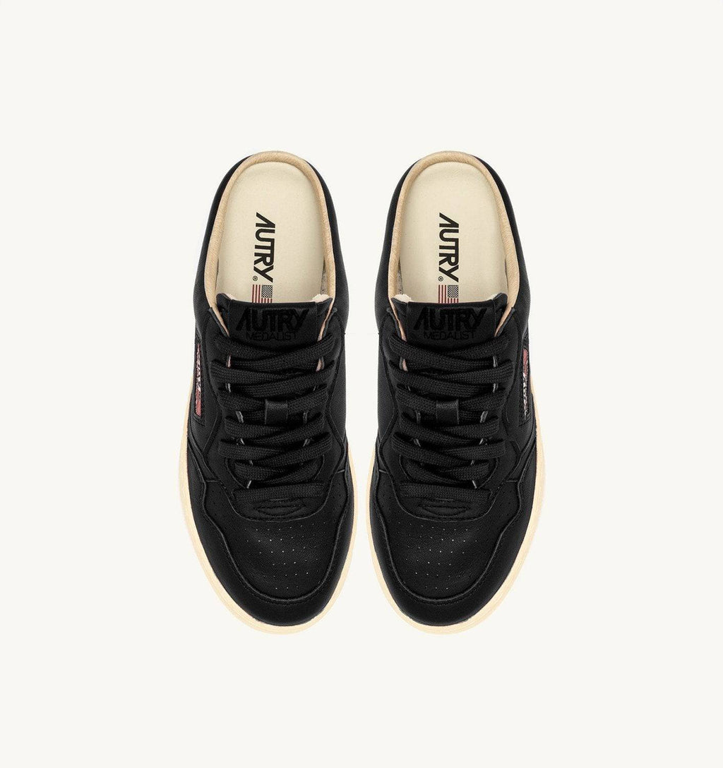 SNEAKERS MEDALIST MULE SNEAKERS IN NAPPA COLORE NERO