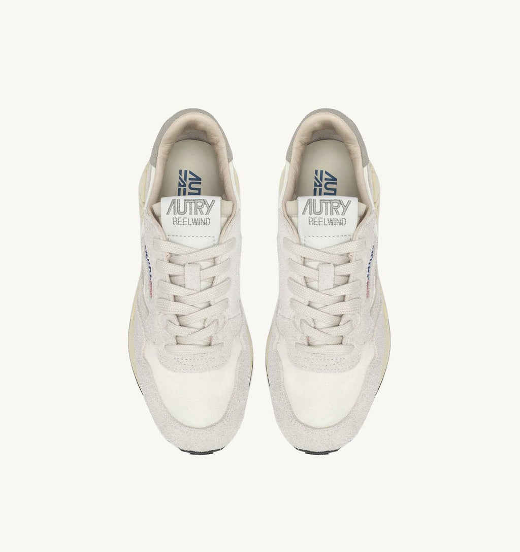 SNEAKERS REELWIND LOW IN NYLON E SUEDE BIANCO