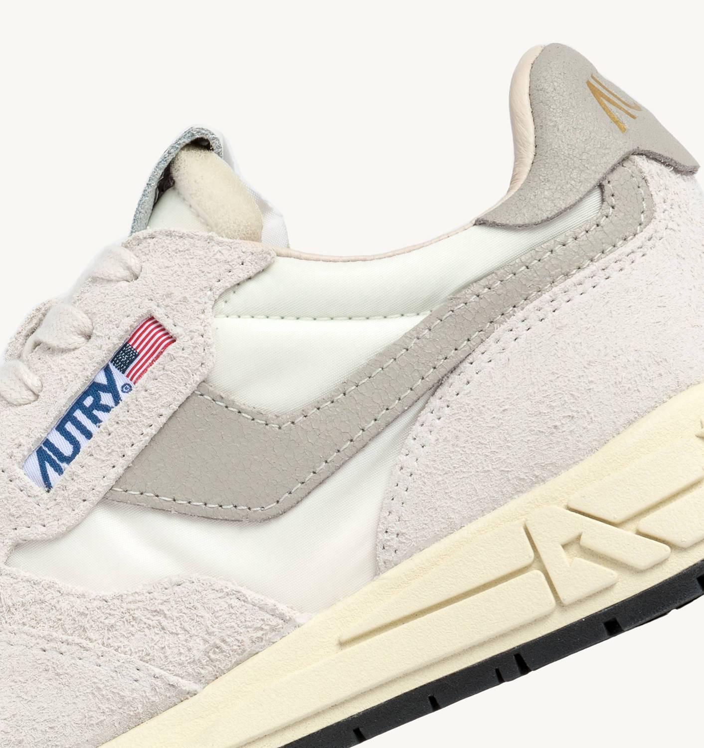 SNEAKERS REELWIND LOW IN NYLON E SUEDE BIANCO