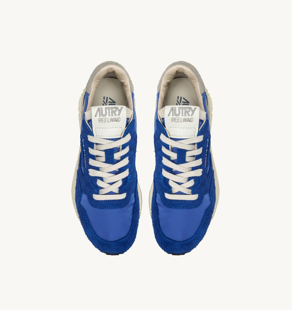 SNEAKERS REELWIND LOW IN NYLON E SUEDE BLU