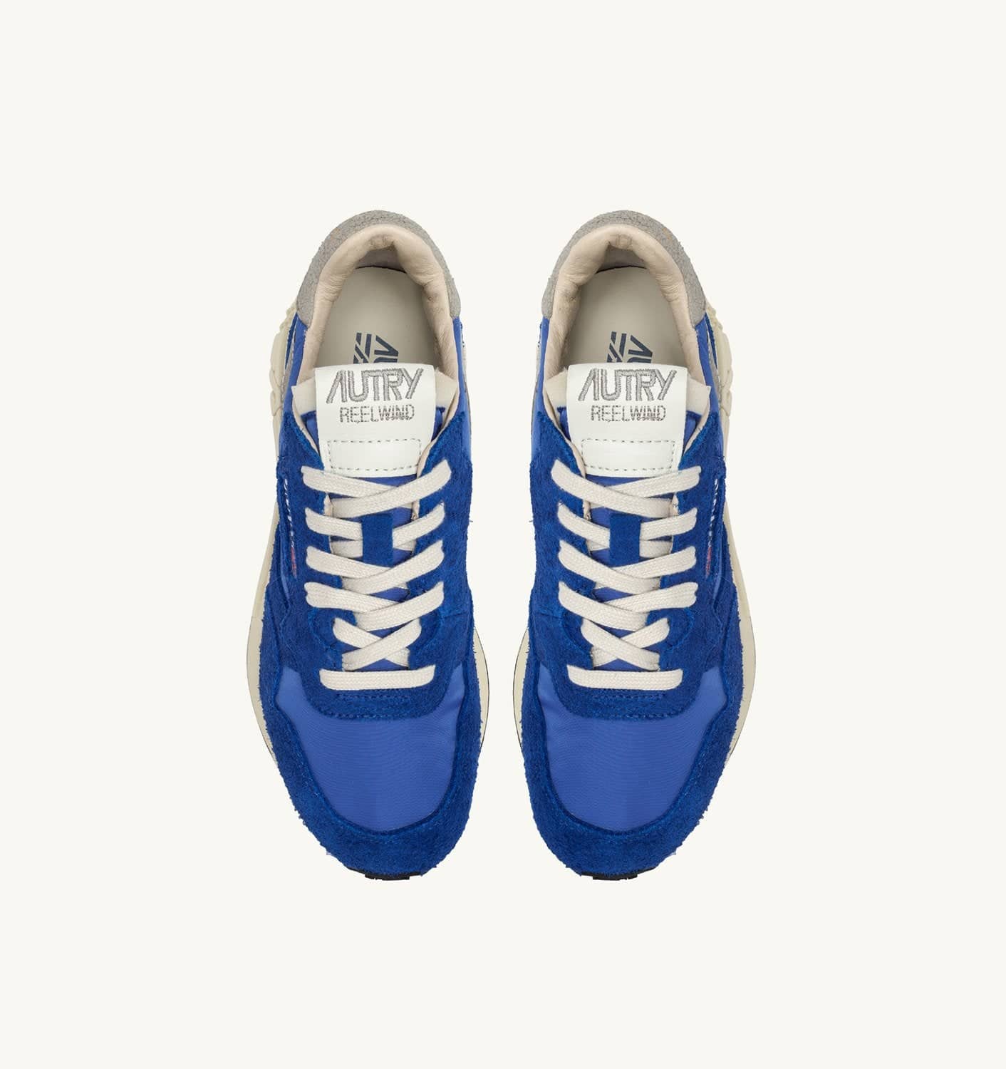 SNEAKERS REELWIND LOW IN NYLON E SUEDE BLU