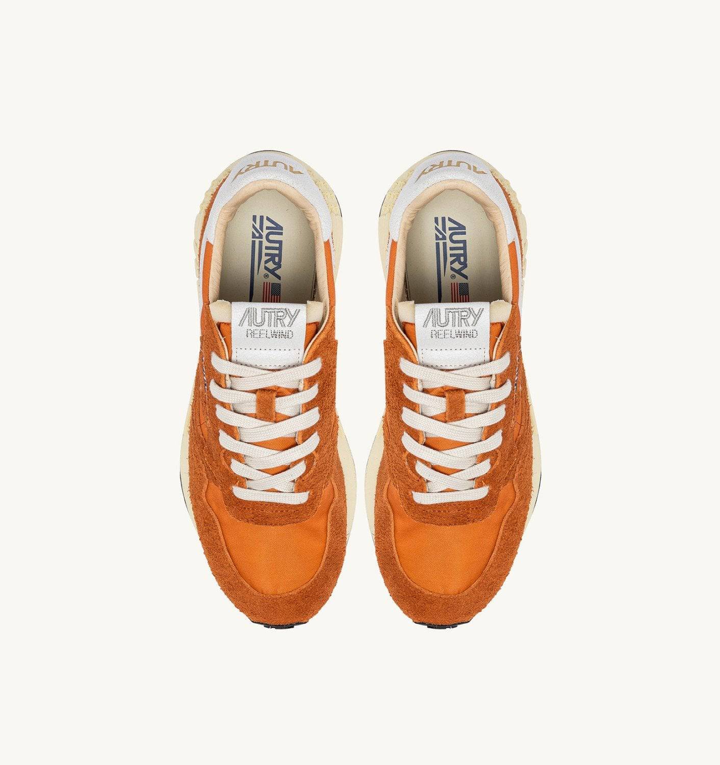 SNEAKERS REELWIND LOW IN NYLON E SUEDE COLORE AMBERGLOW